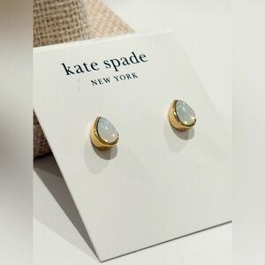 Kate Spade Gold-Tone Bubbly Bezel Stud Earrings